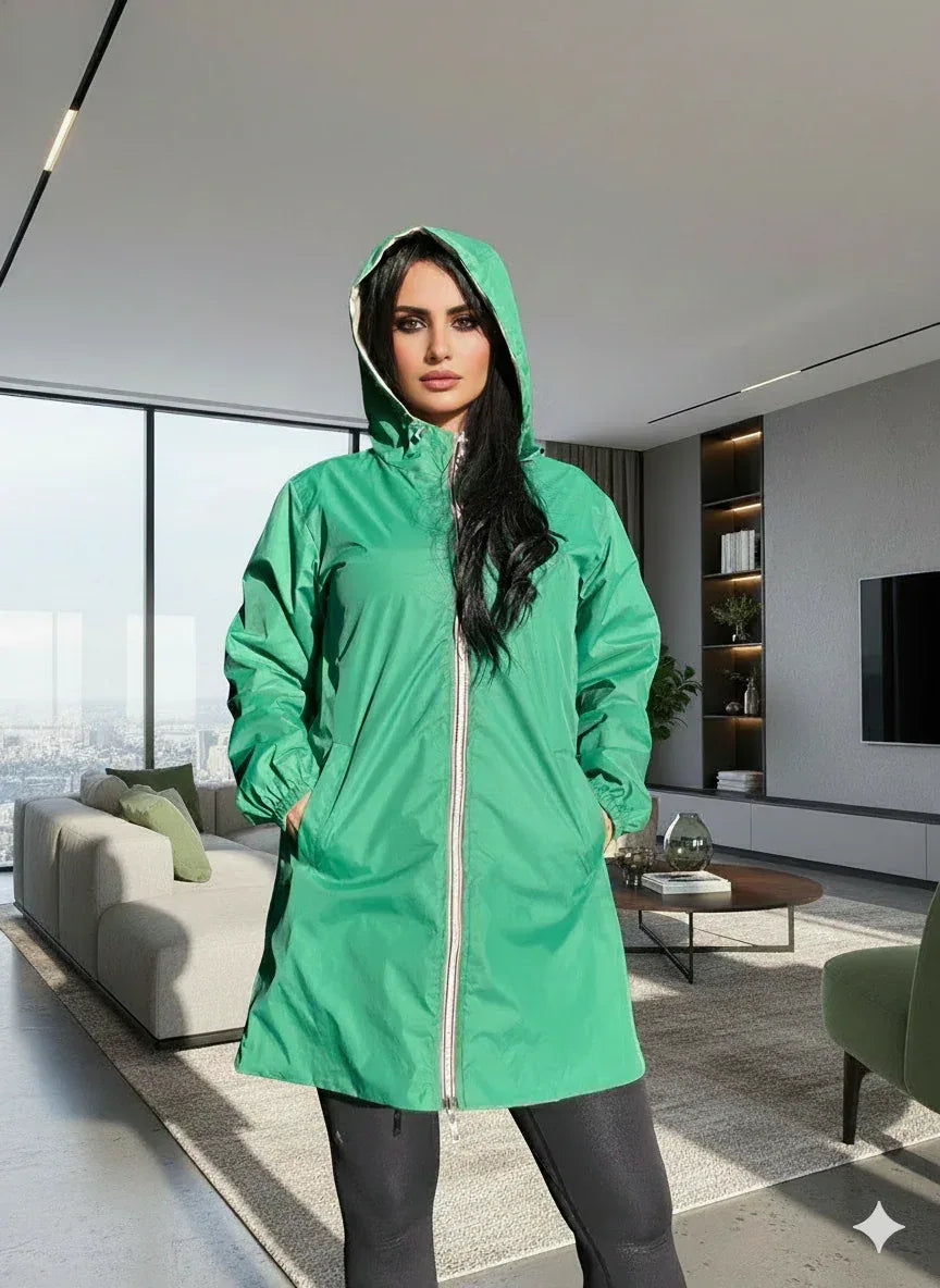 Parka réversible dorée/vert - NMDRESS