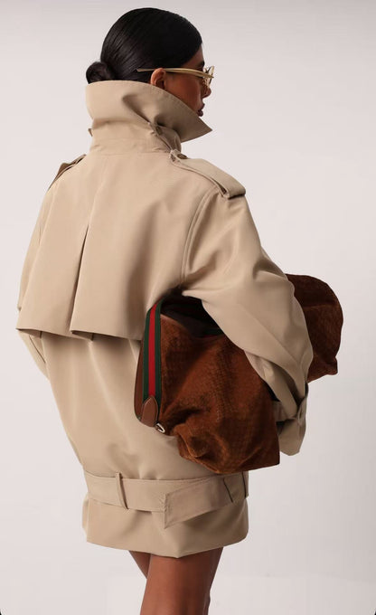 Trench mi-long Ella beige
