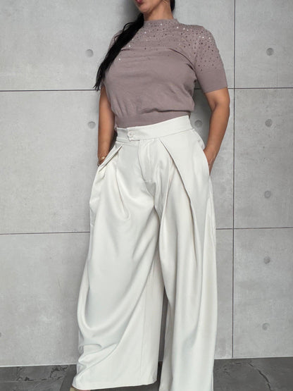 Pantalon femme Chella beige claire