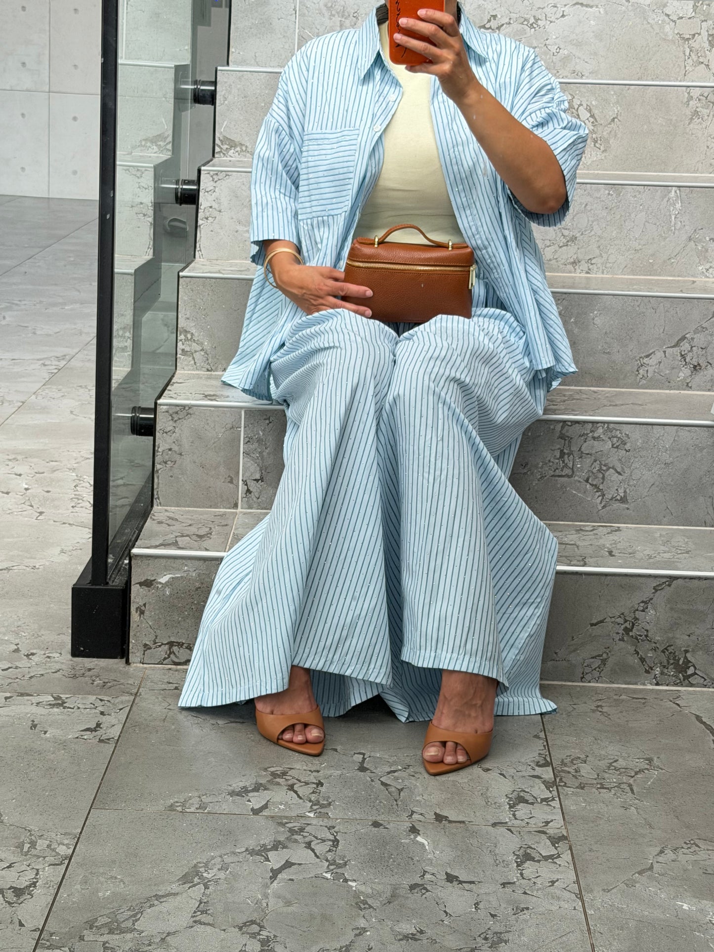 Ensemble bleu lumière