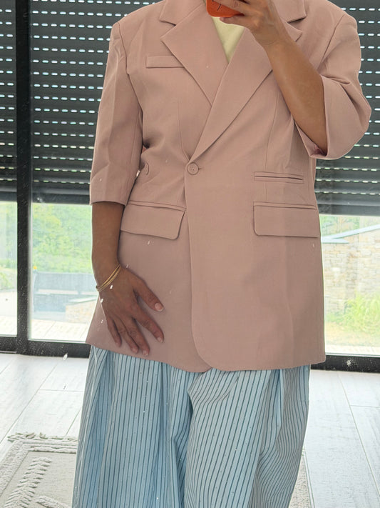 Blazer Lucile rose poudré