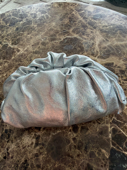 Sac Ambre signature cuir Argent