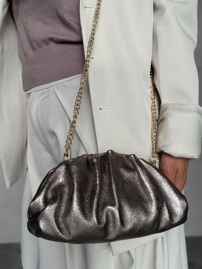 Sac Ambre signature cuir Bronze