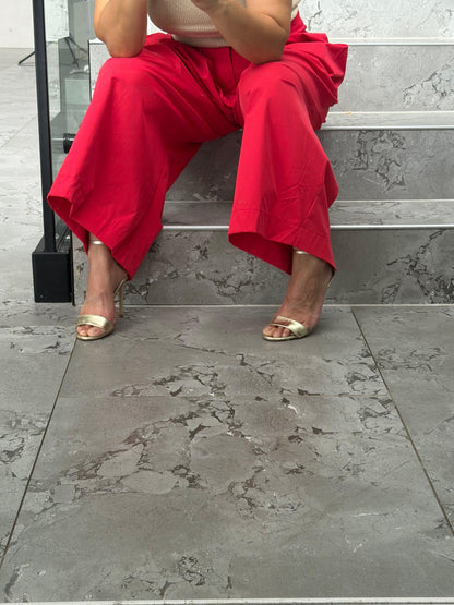 Pantalon femme rouge Yeni ballon