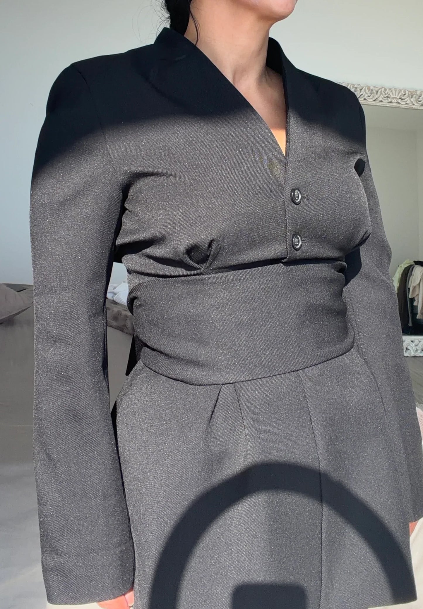 Blazer noir cintré Divina