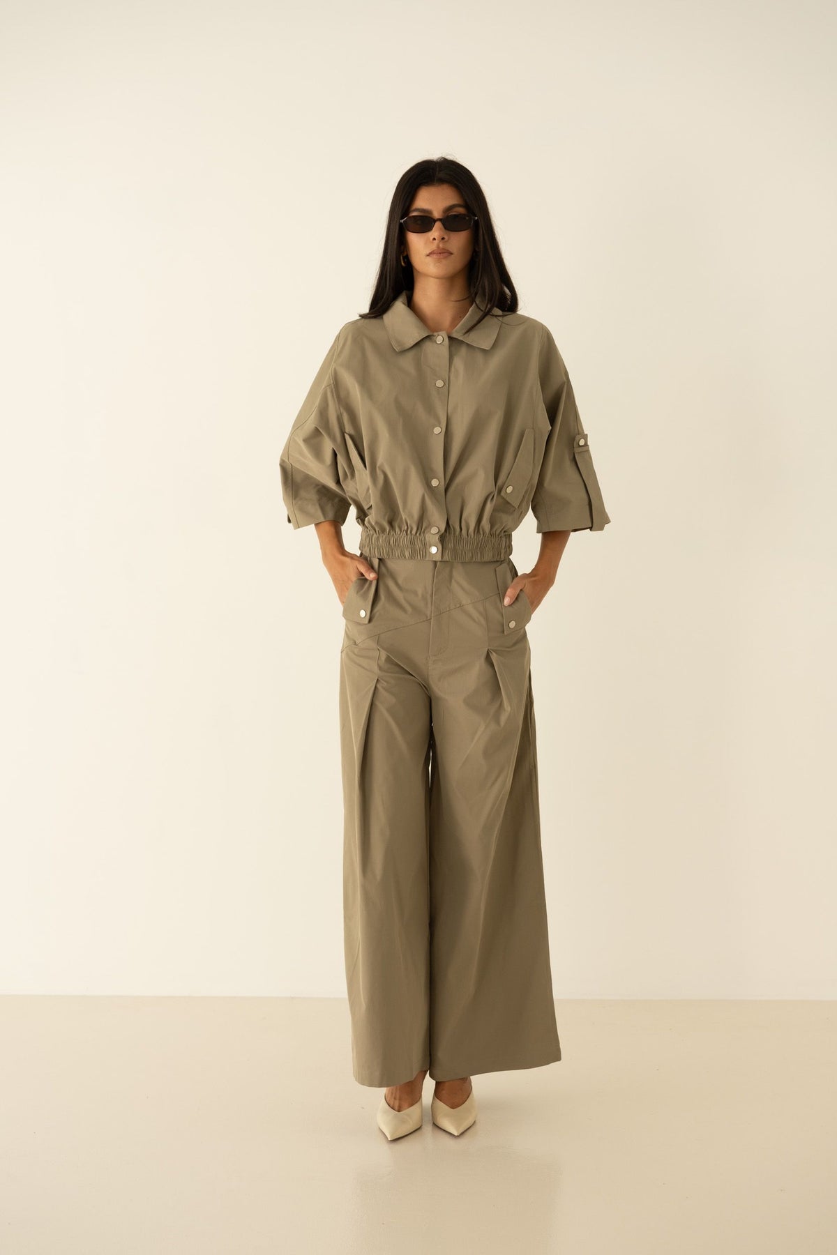 Veste courte Sandy bleu