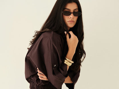 Veste courte Sandy bordeaux