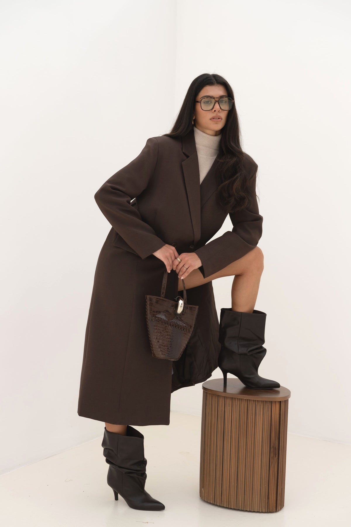 Blazer long oversize candice choco