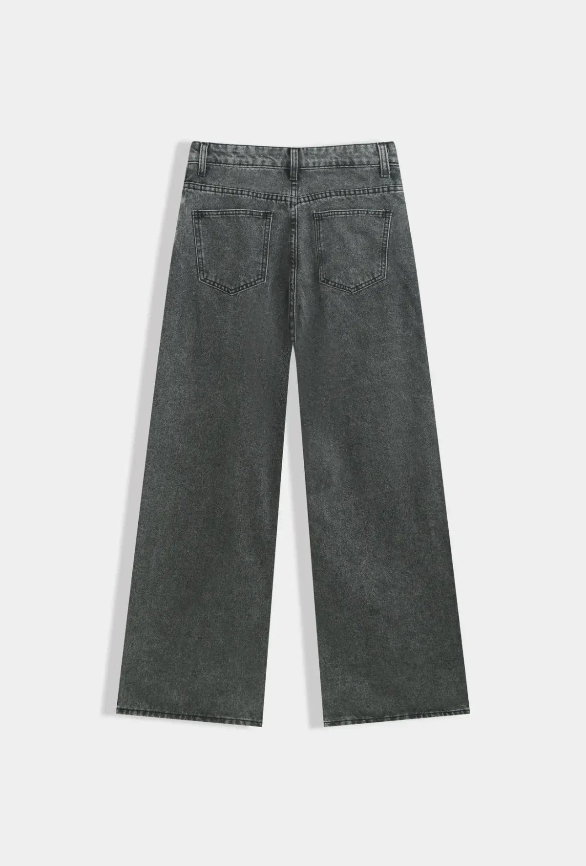 Jeans fermeture asymétrique Gris - NMDRESS